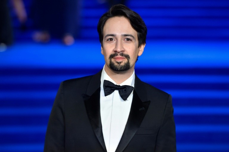 US actor Lin-Manuel Miranda, pictured in 2018, said the film would be a live performance by the original cast