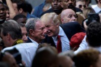 In 2016, Mike Bloomberg and Donald Trump looked like they were sharing a civil moment at a 9/11 memorial service, but now they are trading schoolyard barbs