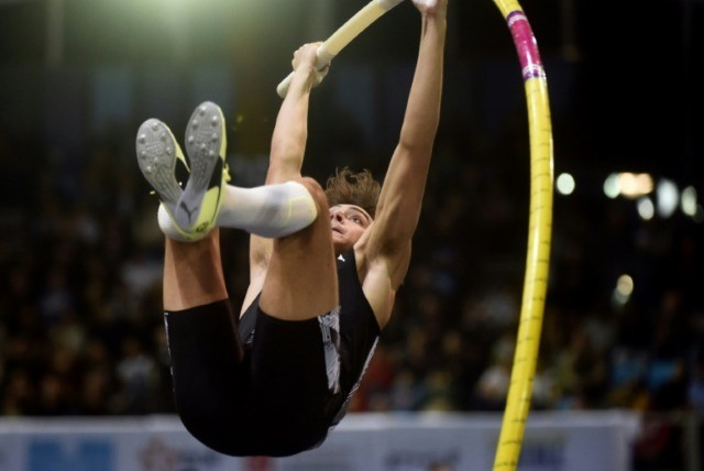 Duplantis falls short of third pole vault world record in 12 days