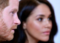 Britain's Prince Harry returned to Britain to fulfill the first of a final round of his duties as a royal before he and his wife Meghan step back from their role