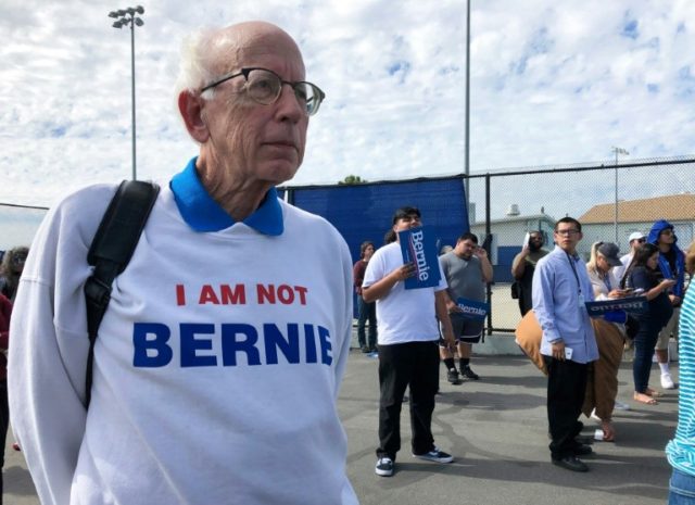 Bernie Sanders look-alike enjoying the ride