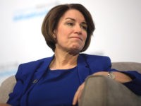 U.S. Senator Amy Klobuchar speaking with attendees at the Moving America Forward Forum hosted by United for Infrastructure at the Student Union at the University of Nevada, Las Vegas in Las Vegas, Nevada.
