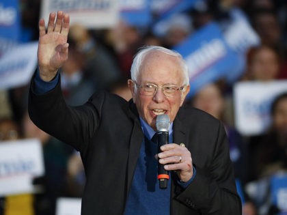 Democratic presidential candidate U.S. Sen. Bernie Sanders, I-Vt., speaks during a campaig