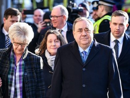 EDINBURGH, SCOTLAND - MARCH 09: Former Scottish First Minister Alex Salmond arrives at the High Court where he is standing trial on sex offence charges at Edinburgh High Court on March 09, 2020 in Edinburgh, Scotland. The former Scottish National Party leader is standing trial on allegations he sexually assaulted …