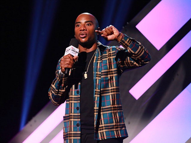 BURBANK, CALIFORNIA - JANUARY 18: Charlamagne tha God speaks onstage during the 2019 iHeartRadio Podcast Awards Presented By Capital One at iHeartRadio Theater on January 18, 2019 in Burbank, California. (Photo by JC Olivera/Getty Images)