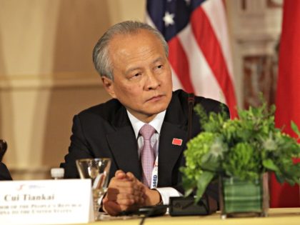 Cui Tiankai, Chinas Ambassador to the US participates in the Plenary Session of the US-Chi