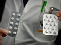 Medical staff shows on February 26, 2020 at the IHU Mediterranee Infection Institute in Marseille, packets of a Nivaquine, tablets containing chloroquine and Plaqueril, tablets containing hydroxychloroquine, drugs that has shown signs of effectiveness against coronavirus. - The Mediterranee infection Institute in Marseille based in La Timone Hospital is at …