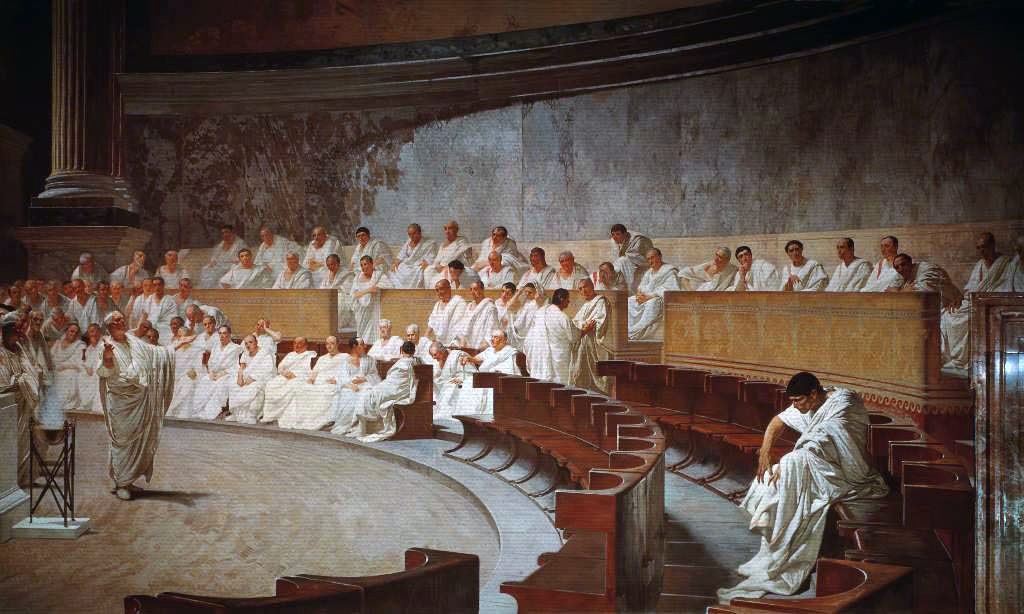Cicero Denouncing Catiline by Cesare Maccari