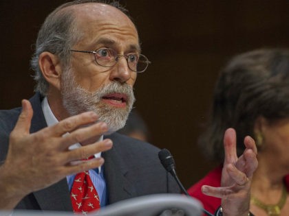 Frank Gaffney testifies at the US Senate Judiciary Committee, The Constitution, Civil Rights and Human Rights Subcommittee hearing on "Closing Guantanamo: The National Security, Fiscal, and Human Rights Implications.", July 24, 2013, on Capitol Hill in Washington, DC. AFP PHOTO/Paul J. Richards (Photo credit should read PAUL J. RICHARDS/AFP via …