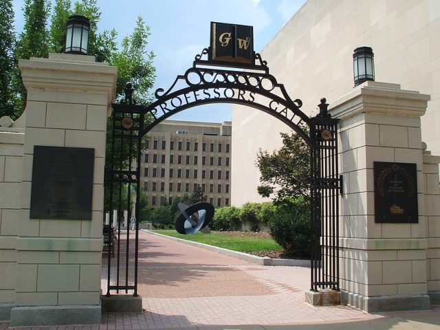 George Washington University gate