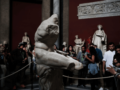 People walk through the Vatican Museums on September 01, 2018 in Vatican City, Vatican. Tensions in the Vatican are high following accusations that Pope Francis covered up for an American ex-cardinal accused of sexual misconduct. Archbishop Carlo Maria Vigano, a member of the conservative movement in the church, made the …