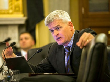 WASHINGTON, DC - JUNE 19: U.S. Sen. Bill Cassidy (R-LA) speaks during a Senate Veterans' Affairs Committee hearing on suicide among veterans on June 19, 2019 in Washington, DC. Secretary of Veterans' Affairs Robert Wilkie testified. (Photo by Zach Gibson/Getty Images)