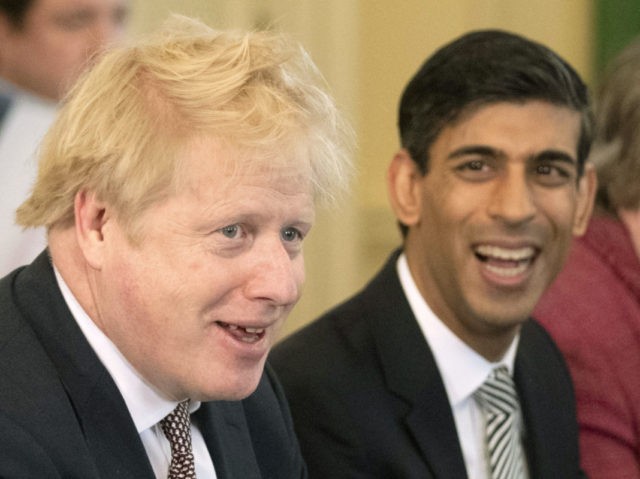 LONDON, ENGLAND - FEBRUARY 14: British Prime Minister Boris Johnson speaks during his firs