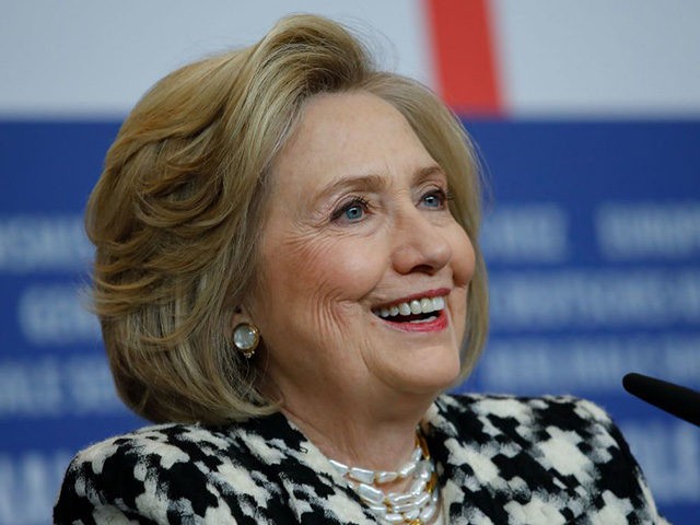 Former US Secretary of State and First Lady Hillary Rodham Clinton addresses a press confe