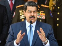 CARACAS, VENEZUELA - MARCH 12: President of Venezuela Nicolas Maduro speaks during a press conference at Miraflores Government Palace on March 12, 2020 in Caracas, Venezuela. Maduro announced a travel ban for travelers flying in from Europe and Colombia and restricted gatherings and massive events in an attempt to stem …