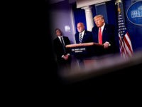 US President Donald Trump speaks during the daily briefing on the novel coronavirus, COVID-19, at the White House on March 22, 2020, in Washington, DC. (Photo by Eric BARADAT / AFP) (Photo by ERIC BARADAT/AFP via Getty Images)