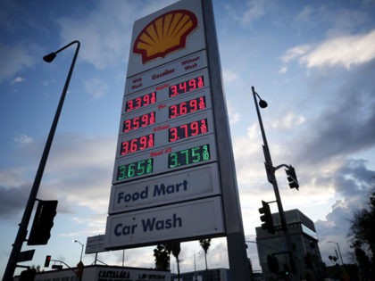 LOS ANGELES, CALIFORNIA - MARCH 10: Gasoline prices are displayed at a Shell gas station on March 10, 2020 in Los Angeles, California. The average price of one gallon of regular self-service gasoline in L.A. County dropped to $3.494, the lowest price since March of last year. Demand for gas …