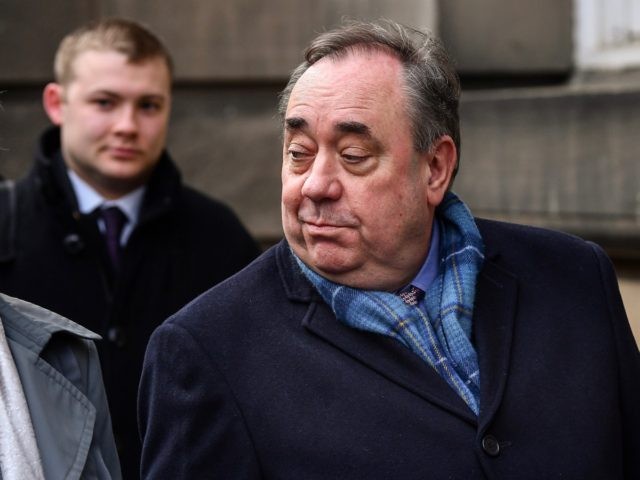 EDINBURGH, SCOTLAND - MARCH 13: Former Scottish First Minister Alex Salmond departs the Hi