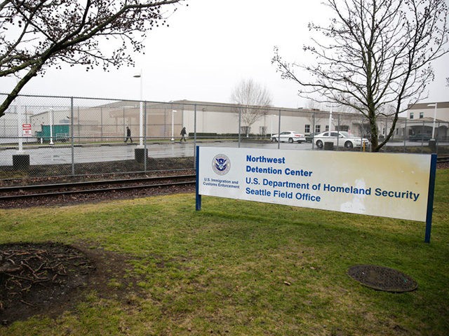 The U.S. Department of Homeland Security Northwest Detention Center is pictured in Tacoma, Washington on February 26, 2017. / AFP / Jason Redmond (Photo credit should read JASON REDMOND/AFP via Getty Images)