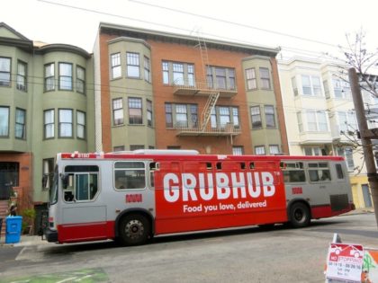 GrubHub bus ad
