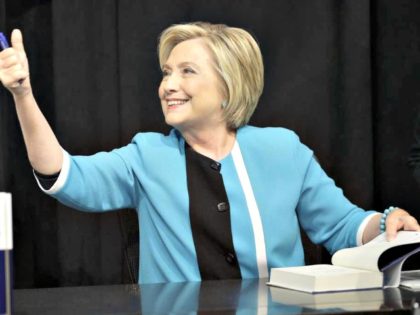Hillary Clinton Reading a Book
