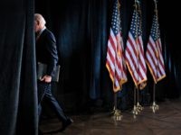WILMINGTON, DE - MARCH 12: Democratic presidential candidate former Vice President Joe Biden leaves the lectern after delivering remarks about the coronavirus outbreak, at the Hotel Du Pont March 12, 2020 in Wilmington, Delaware. Health officials say 11,000 people have been tested for the Coronavirus (COVID-19) in the U.S. (Photo …