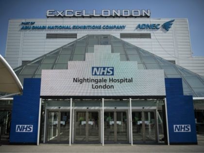 LONDON, ENGLAND - MARCH 27: A general view of the Excel NHS Nightingale Hospital in East London on March 27, 2020 in London, England. The field hospital will initially contain 500 beds with ventilators and oxygen and will have the capacity to eventually hold up to 4,000 COVID-19 patients. (Photo …