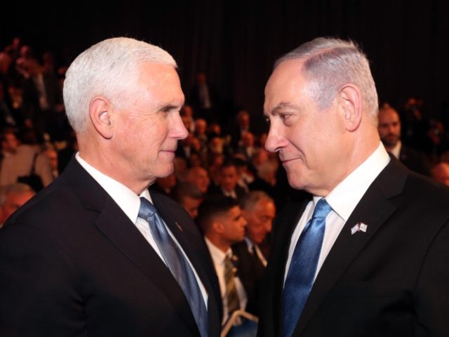 Pence and Netanyahu (Pool / Getty)