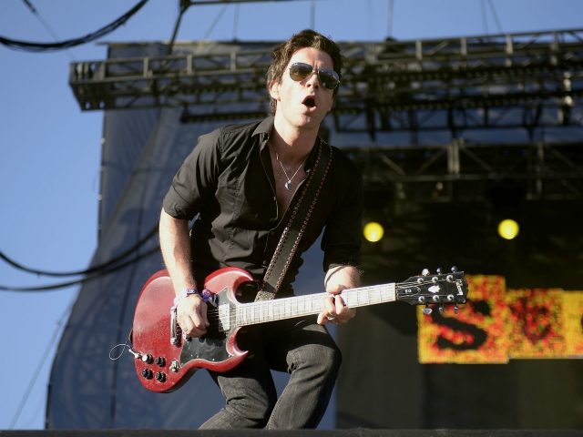 A member of British band Stereophonics performs during the the second Day of the Corona Ca