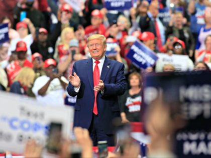 CHARLOTTE, NC - MARCH 2: U.S. President Donald Trump speaks to supporters during a rally o