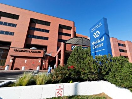 FILE - In this Oct. 4, 2017 file photo, the exterior of the Veterans Affairs Department hospital is shown in east Denver. Investigators with the VA Office of Inspector General found that the hospital violated policy by keeping improper wait lists to track veterans' mental health care, confirming a whistleblower’s …