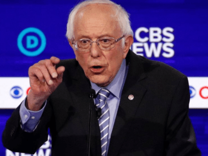Democratic presidential candidate Sen. Bernie Sanders, I-Vt., speaks during a Democratic presidential primary debate at the Gaillard Center, Tuesday, Feb. 25, 2020, in Charleston, S.C., co-hosted by CBS News and the Congressional Black Caucus Institute. (AP Photo/Patrick Semansky)