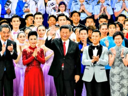 Xi Jinping at 20th anniversary celebrations of Hong Kong’s handover, June 2017. Photogra