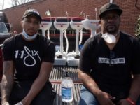 Atlanta (AP) — Grammy-winning hip hop recording artist Lecrae joined forces with non-profit organization Thursday to assemble and distribute portable hand-washing stations throughout Atlanta in areas with a high density of homeless people.