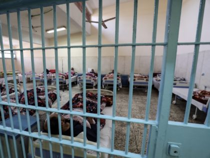 A picture taken during a guided tour organised by the Egyptian State Information Service on November 20, 2019, shows inmates receiving medical treatment at the clinic of Borg el-Arab prison near the Egyptian city of Alexandria. - Amnesty International warned on Wednesday that Egyptian President Abdel Fattah al-Sisi's government had …
