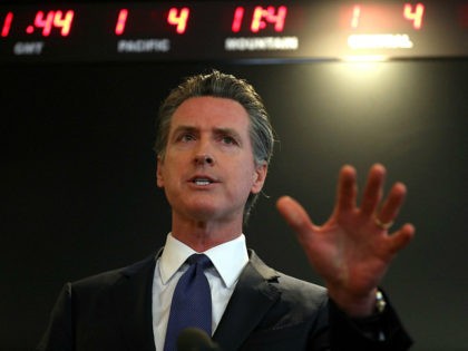 SACRAMENTO, CALIFORNIA - FEBRUARY 27: California Gov. Gavin Newsom speaks during a news conference at the California Department of Public Health on February 27, 2020 in Sacramento, California. California Gov. Gavin Newsom joined State health officials to an update to the public about the state's response to the Coronavirus known …