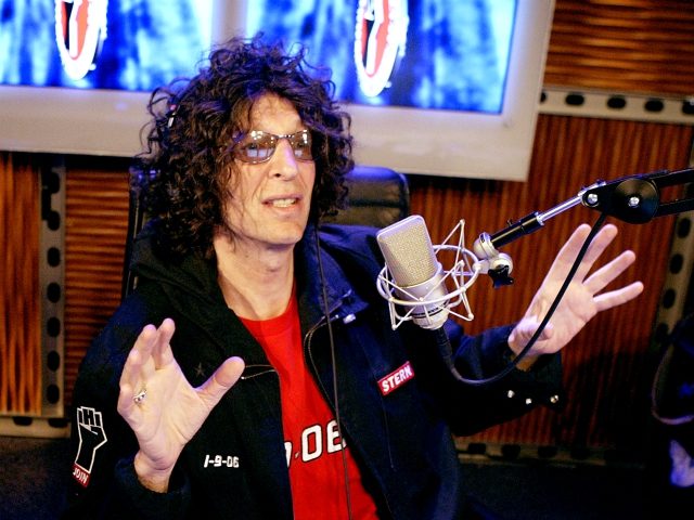 NEW YORK - JANUARY 9: Radio talk show host Howard Stern debuts his show on Sirius Satellite Radio January 09, 2006 at the network's studios at Rockefeller Center in New York City. (Photo by Getty Images)