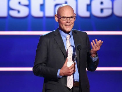 BEVERLY HILLS, CA - DECEMBER 11: James Carville speaks onstage during the Sports Illustrated 2018 Sportsperson of the Year Awards Show on Tuesday, December 11, 2018 at The Beverly Hilton in Los Angeles. Tune in to NBCSN on Thursday, December 13, 2018 at 9pmET to watch the one hour Sports …