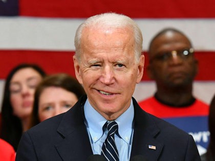 Democratic presidential candidate Joe Biden speaks during a campaign stop at Driving Park Community Center in Columbus, Ohio on March 10, 2020. (Photo by MANDEL NGAN / AFP) (Photo by MANDEL NGAN/AFP via Getty Images)