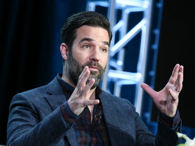 Creator Rob Delaney participates in the "Catastrophe" panel at the The Amazon 2016 Winter TCA on Monday, Jan. 11, 2016, in Pasadena, Calif. (Photo by Richard Shotwell/Invision/AP)