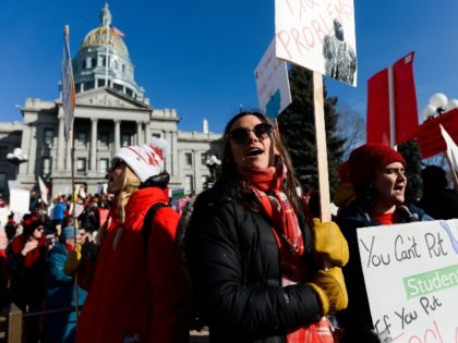 teacher protest at Colorado state Capitol