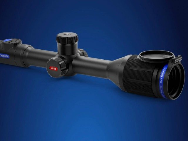 The Pulsar Thermion XM50 Thermal Imaging Riflescope detects heat signatures at over 2,000