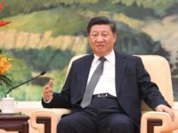 China's President Xi Jinping speaks during a meeting with Russia's Chief of Staff of the Presidential Executive Office Anton Vaino at the Great Hall of the People in Beijing on October 17, 2018. (Photo by MADOKA IKEGAMI / POOL / AFP) (Photo credit should read MADOKA IKEGAMI/AFP via Getty Images)