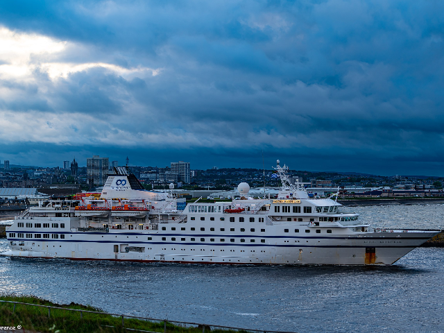 RCGS Resolute (previously Society Adventurer and Hanseatic) is a five-star cruise ship pre