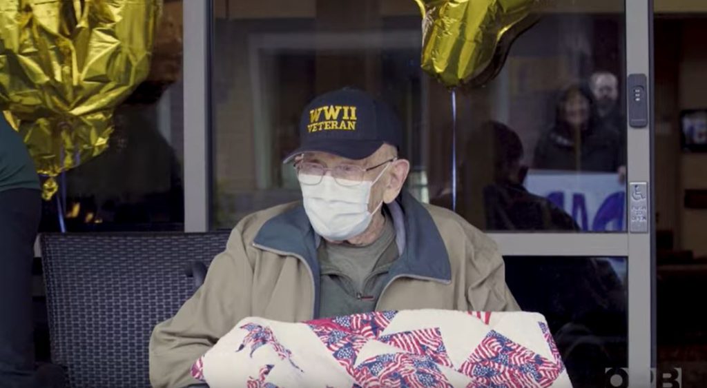 104-year-old World War II Veteran Beats Coronavirus | ABC 14 News