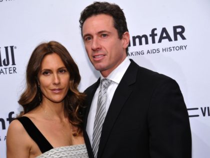 NEW YORK, NY - FEBRUARY 06: Cristina Cuomo and Chris Cuomo attend the amfAR New York Gala