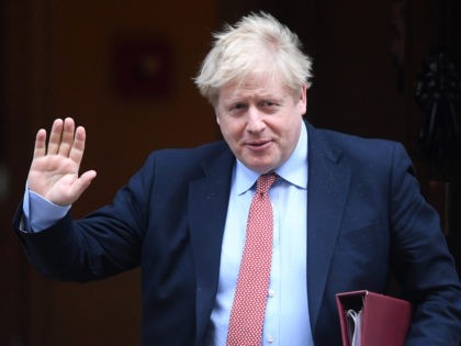 LONDON, ENGLAND - MARCH 25: Prime Minister Boris Johnson leaves 10 Downing Street for PMQ&