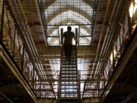 A staircase is pictured inside Reading prison during an exhibition photocall at the prison in Reading, west of London on September 1, 2016. Having closed it's doors as a conventional prison in 2013, Reading Prison opens to the public for a major new project in which leading artists, performers and …