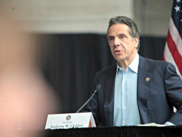 NEW YORK, NY - MARCH30: New York State Governor Andrew Cuomo holds his daily briefing on coronavirus update at the Javits Center also known as the Jacob Javits Medical Center powered by the New York State Guard on March 30, 2020 in New York City. Credit: mpi43/MediaPunch /IPX