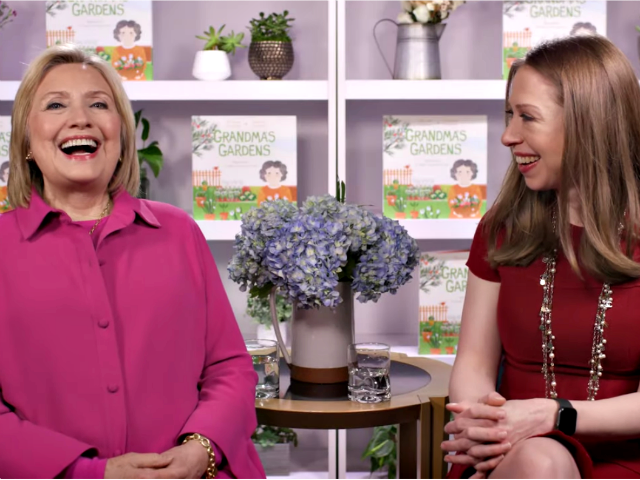 Hillary and Chelsea Clinton Promote "Grandma's Garden" Book